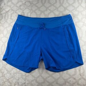 Willit Women's Active Shorts 2XL Blue NWT UPF 50+ Zip Pockets Athletic Running